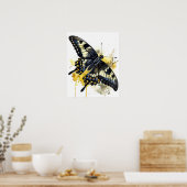 Giant Swallowtail Butterfly Art Print Poster (Keuken)