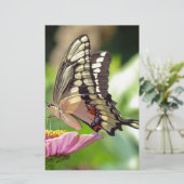 Giant Swallowtail Butterfly Briefpapier (Staand voorkant)