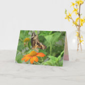 Giant Swallowtail Butterfly Kaart (Gele Bloem)