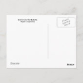 Giant Swallowtail Butterfly op Paarse Statice Briefkaart (Achterkant)