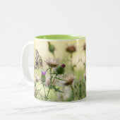 Giant Swallowtail Butterfly Tweekleurige Koffiemok (Voorkant links)