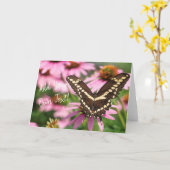 Giant Swallowtail Kaart (Gele Bloem)