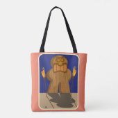 Giant Tiki Game Piece Cartoon Fun Design Tote Bag (Achterkant)