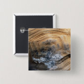 GIANT TORTOISE SHELL VIERKANTE BUTTON 5,1 CM (Voorkant /achterkant)