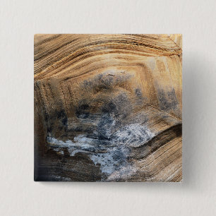 GIANT TORTOISE SHELL VIERKANTE BUTTON 5,1 CM