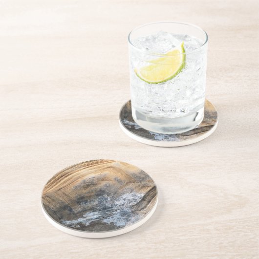 GIANT TORTOISE SHELL ZANDSTEEN ONDERZETTER (Zijkant)