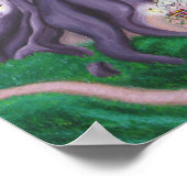 Giant Tree gemaakt van Amethyst Poster (Hoek)