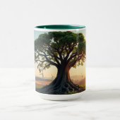 Giant Tree in a Wind Farm Landscape View Mok (Midden)