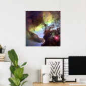 Giant twister Lagoon Nebula M8 Poster (Thuiskantoor)