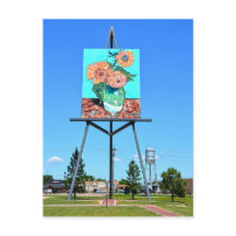 Giant Van Gogh's Sunflower Artwork, Goodland, KS