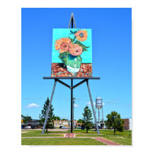 Giant Van Gogh's Sunflower Artwork, Goodland, KS
