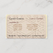 Giant Vanilla Sandwich Cream Cookie Visitekaartje (Achterkant)