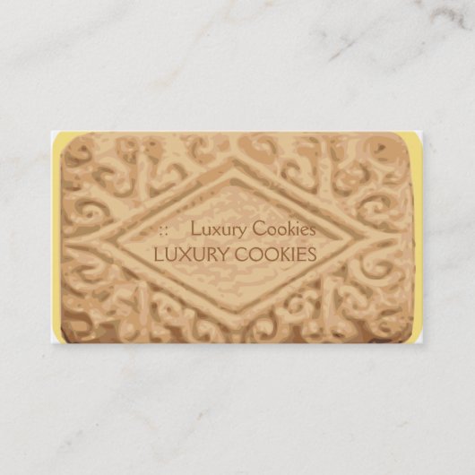 Giant Vanilla Sandwich Cream Cookie Visitekaartje (Voorkant)