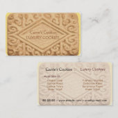 Giant Vanilla Sandwich Cream Cookie Visitekaartje (Voorkant / Achterkant)