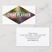 Giant vet, kleurig, ruitvormig deksel visitekaartje (Voorkant / Achterkant)