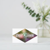 Giant vet, kleurig, ruitvormig deksel visitekaartje (Staand voorkant)