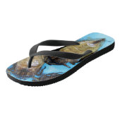 Giant Water Bug (Maeng Daa) ... Aziatische levensm Teenslippers (Schuin)