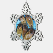 Giant Water Bug (Maeng Daa) ... Aziatische levensm Tin Sneeuwvlok Ornament (Rechts)