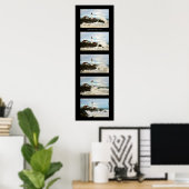 Giant Waves Foto Collage Portland Head Lighthouse Poster (Thuiskantoor)