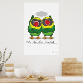 Giant "We are not Amused" Poster van vedervogels (Keuken)