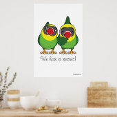 Giant: "We hebben een geheim!" Poster van vogels (Keuken)