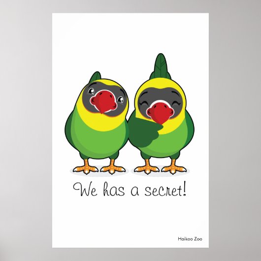 Giant: "We hebben een geheim!" Poster van vogels (Voorkant)