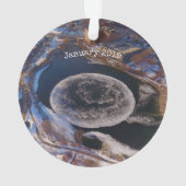 Giant Westbrook Ice Disk Maine Ornament (achterkant)