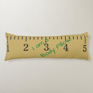 Giant Wooden Ruler - Body Pillow - Personaliseer h Lichaamskussen