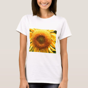 Giant yellow mammoth Sunflower foto T-shirt