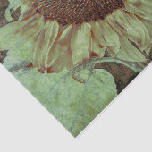 Giant Yellow Sunflower Brown Texture Decoupage Tissuepapier (Detail)