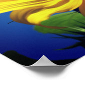 Giant Yellow Sunflower en Insect Friend Poster (Hoek)