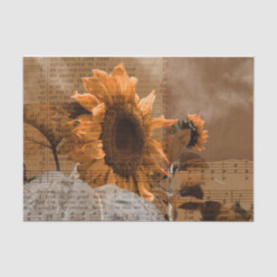 Giant Yellow Sunflower Rustin Country Hymn Music Tissuepapier
