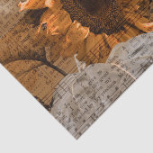 Giant Yellow Sunflower Rustin Country Hymn Music Tissuepapier (Detail)