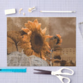 Giant Yellow Sunflower Rustin Country Hymn Music Tissuepapier (Craft)