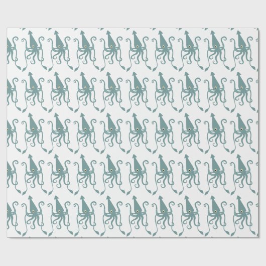 Giant Zee Squid Cadeaupapier (Vlak)