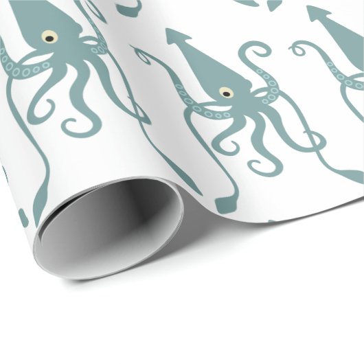 Giant Zee Squid Cadeaupapier (Rol Hoek)