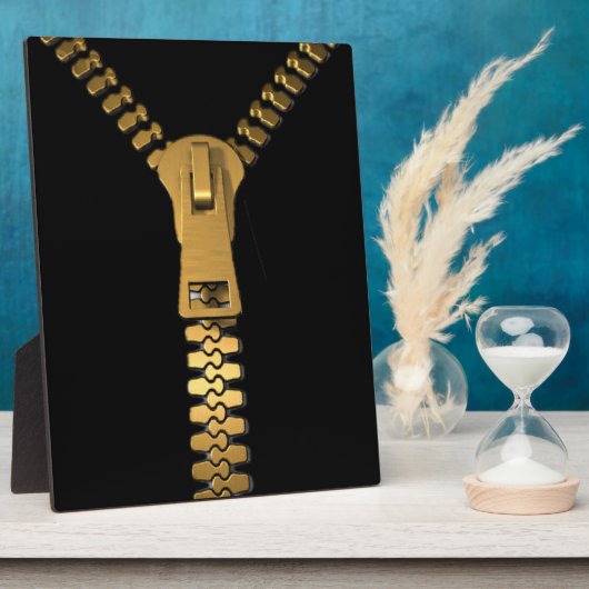 Giant Zipper Plaque (3) maten Fotoplaat (Zijkant)