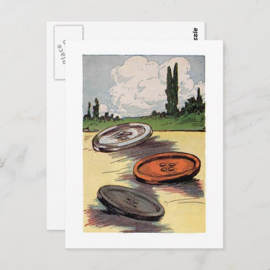 Giante Buttonnen Briefkaart (Voorkant / Achterkant)