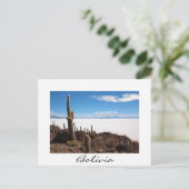 Giante cactus bij de Salar de Uyuni, Bolivia Briefkaart (Staand voorkant)