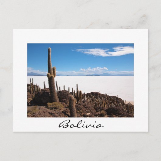 Giante cactus bij de Salar de Uyuni, Bolivia Briefkaart (Voorkant)