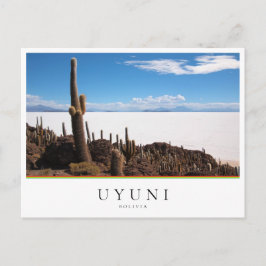 Giante cactus bij de Salar de Uyuni in Bolivia Briefkaart