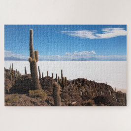 Giante cactus bij de Salar de Uyuni in Bolivia Legpuzzel