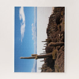 Giante cactus bij de Salar de Uyuni in Bolivia Legpuzzel