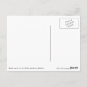 Giante cactus op het briefkaart Salar de Uyuni (Achterkant)