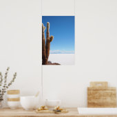 Giante cactus op het poster Salar de Uyuni (Keuken)