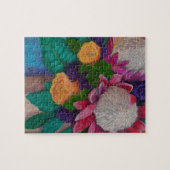 Giante eiwitten en Oranje Rozen Legpuzzel (Horizontaal)