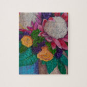 Giante eiwitten en Oranje Rozen Legpuzzel (Verticaal)