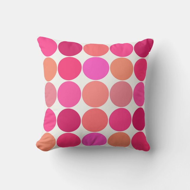 Giante Stippen uit de middeleeuwen, Fuchsia Pink e Kussen (Voorkant)