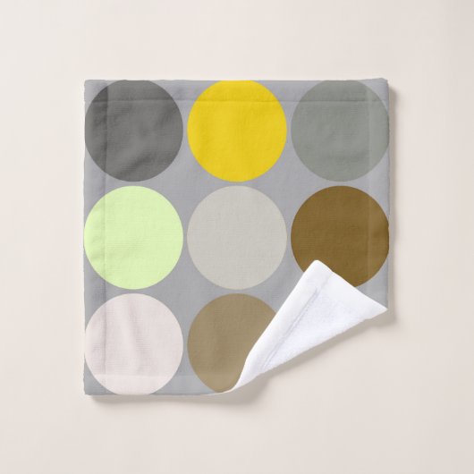 Giante Stippen uit de middeleeuwen, grijs, goud en Bad Handdoek (Wasdoekje)