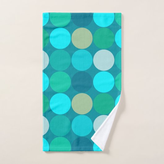 Giante Stippen uit de middeleeuwen, Turquoise, Aqu Bad Handdoek (Handdoek)